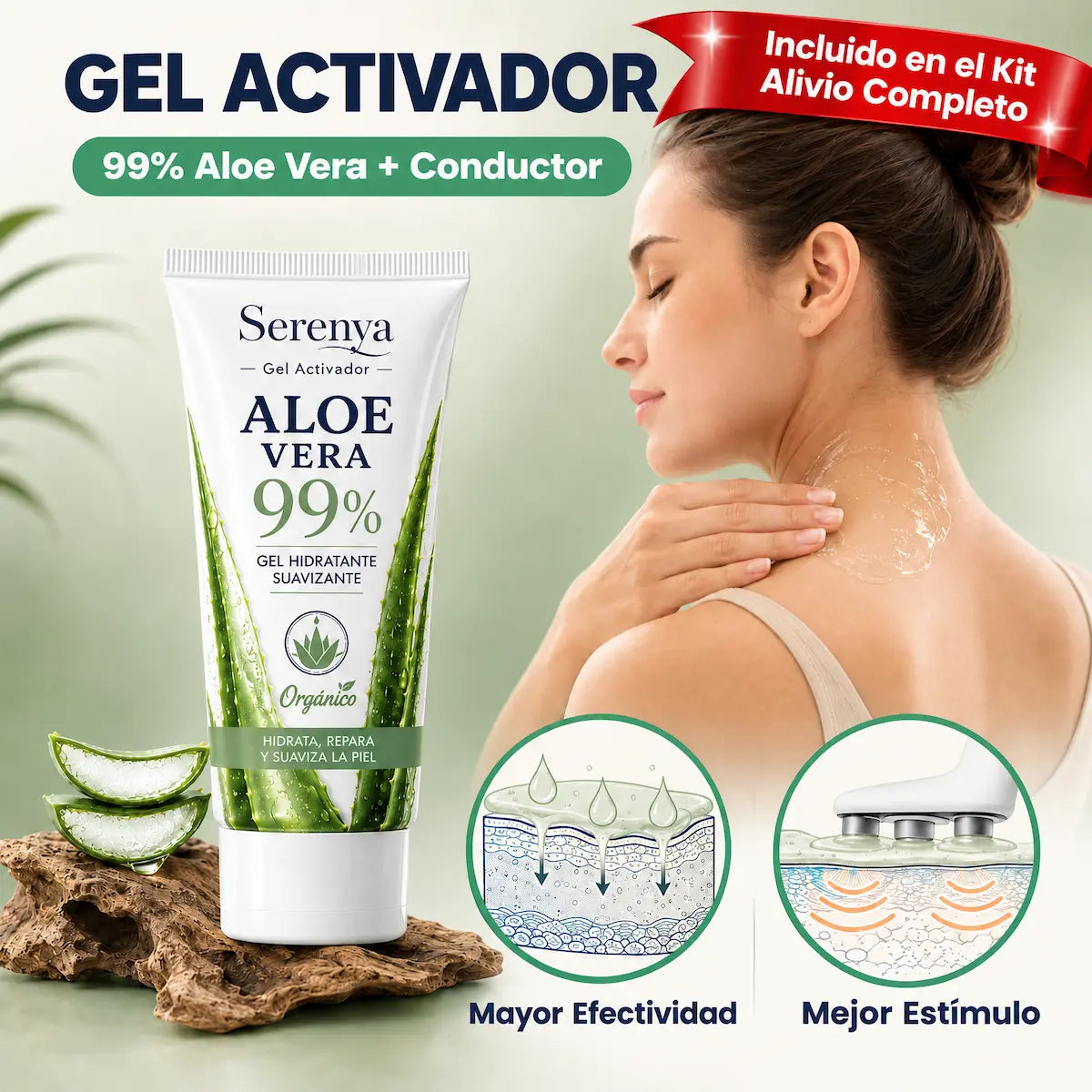 Serenya Pro™ — Masaje, Calor y Estimulación Eléctrica Cervical