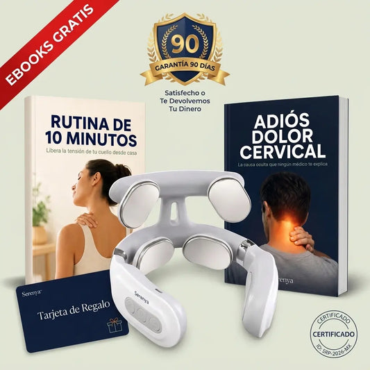 Serenya Pro™ — Masaje, Calor y Estimulación Eléctrica Cervical