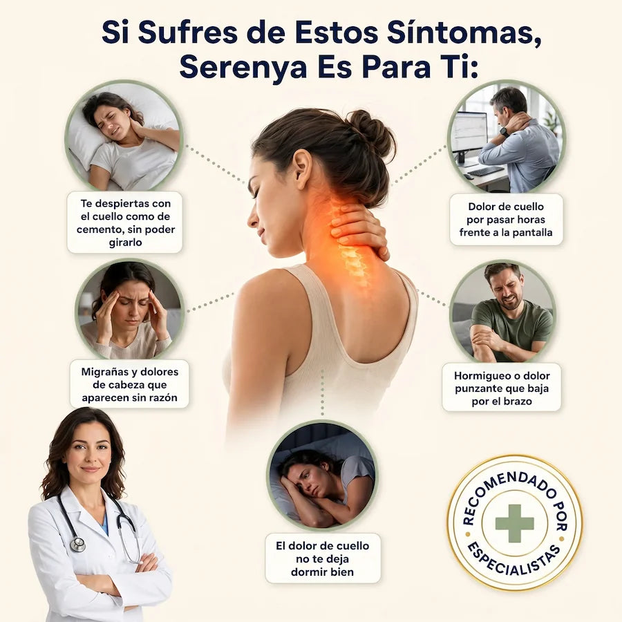 Serenya Pro™ — Masaje, Calor y Estimulación Eléctrica Cervical